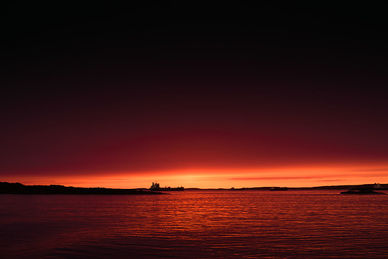 Sunset of Gothenburg archipelago